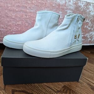 Blackstone PL92 Zip Bootie White NWB Size 8